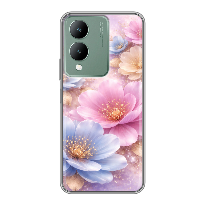 Силиконовый чехол на Vivo Y17s с принтом женский Силиконовый чехол на Vivo Y17s с принтом женский