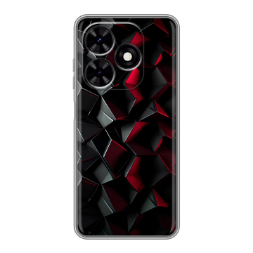 Силиконовый чехол на Tecno Spark Go 2024 с принтом Абстракция