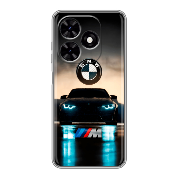 Силиконовый чехол на Tecno Spark Go 2024 с принтом БМВ BMW