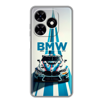Силиконовый чехол на Tecno Spark Go 2024 с принтом БМВ BMW Силиконовый чехол на Tecno Spark Go 2024 с принтом БМВ BMW