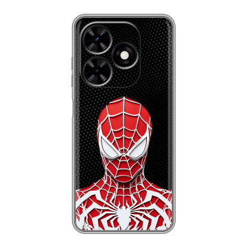 Силиконовый чехол на Tecno Spark Go 2024 с принтом человек паук spiderman Силиконовый чехол на Tecno Spark Go 2024 с принтом человек паук spiderman