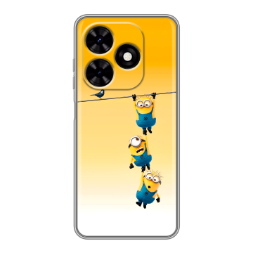 Силиконовый чехол на Tecno Spark Go 2024 с принтом Миньоны Силиконовый чехол на Tecno Spark Go 2024 с принтом Миньоны