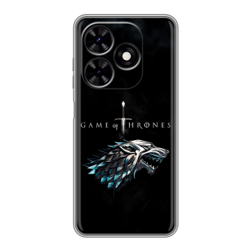 Силиконовый чехол на Tecno Spark Go 2024 с принтом Игра Престолов Game Thrones