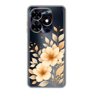 Силиконовый чехол на Tecno Spark Go 2024 с принтом для девушки