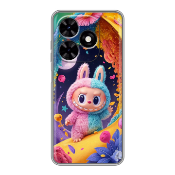 Силиконовый чехол на Tecno Spark Go 2024 с принтом Labubu Лабубу Силиконовый чехол на Tecno Spark Go 2024 с принтом Labubu Лабубу