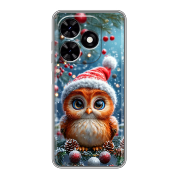 Силиконовый чехол на Tecno Spark Go 2024 с принтом Новый год Силиконовый чехол на Tecno Spark Go 2024 с принтом Новый год