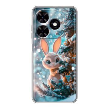 Силиконовый чехол на Tecno Spark Go 2024 с принтом Новый год Силиконовый чехол на Tecno Spark Go 2024 с принтом Новый год