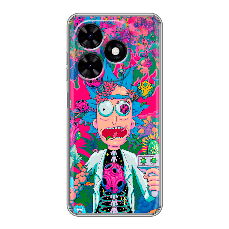 Силиконовый чехол на Tecno Spark Go 2024 с принтом Рик и Морти Rick Morty Силиконовый чехол на Tecno Spark Go 2024 с принтом Рик и Морти Rick Morty