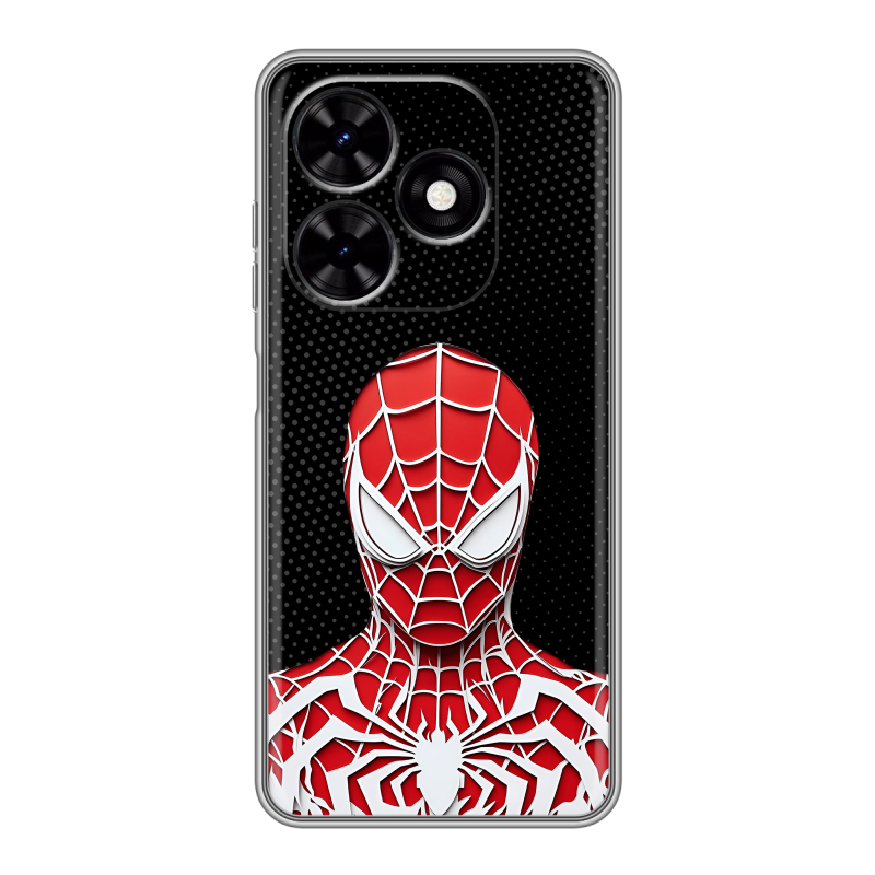 Силиконовый чехол на Tecno Spark Go 2024 с принтом человек паук spiderman Силиконовый чехол на Tecno Spark Go 2024 с принтом человек паук spiderman