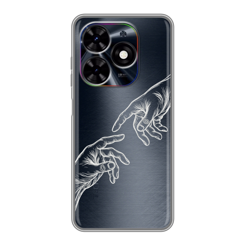 Силиконовый чехол на Tecno Spark Go 2024 с принтом Сотворение мира Силиконовый чехол на Tecno Spark Go 2024 с принтом Сотворение мира