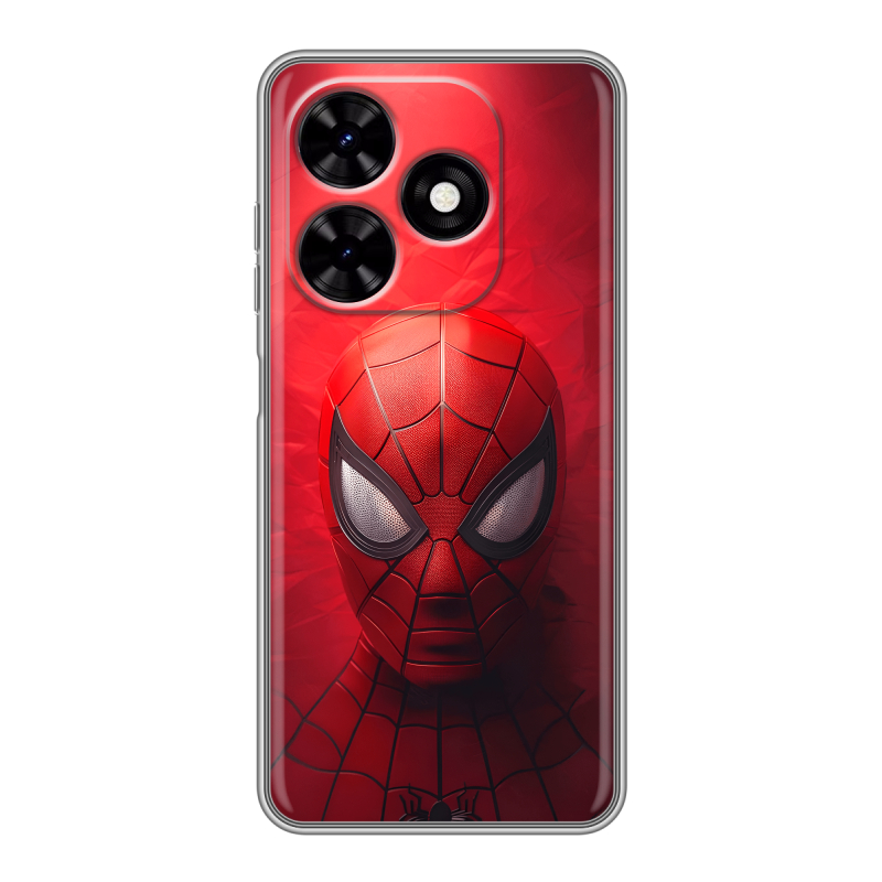 Силиконовый чехол на Tecno Spark Go 2024 с принтом Spiderman Человек паук Силиконовый чехол на Tecno Spark Go 2024 с принтом Spiderman Человек паук