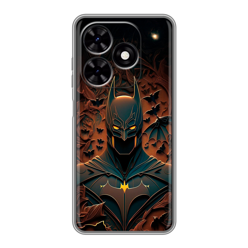 Силиконовый чехол на Tecno Spark Go 2024 с принтом Batman Бэтмен Силиконовый чехол на Tecno Spark Go 2024 с принтом Batman Бэтмен