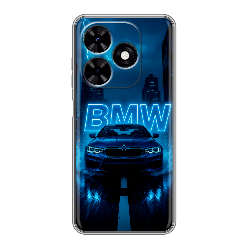 Силиконовый чехол на Tecno Spark Go 2024 с принтом BMW БМВ Силиконовый чехол на Tecno Spark Go 2024 с принтом BMW БМВ