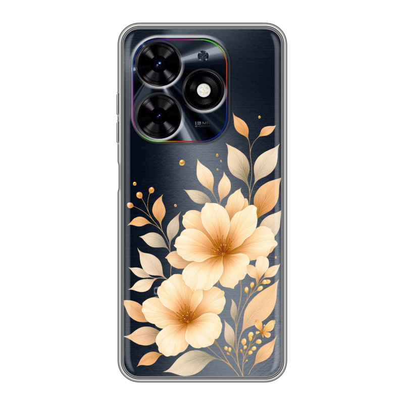 Силиконовый чехол на Tecno Spark Go 2024 с принтом для девушки Силиконовый чехол на Tecno Spark Go 2024 с принтом для девушки