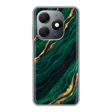 Силиконовый чехол на Tecno Spark 20 с принтом Мрамор зеленое золото Силиконовый чехол на Tecno Spark 20 с принтом Мрамор зеленое золото