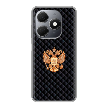 Силиконовый чехол на Tecno Spark 20 с принтом Герб России принт Силиконовый чехол на Tecno Spark 20 с принтом Герб России принт