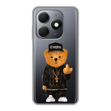 Силиконовый чехол на Tecno Spark 20 с принтом Мишка Силиконовый чехол на Tecno Spark 20 с принтом Мишка