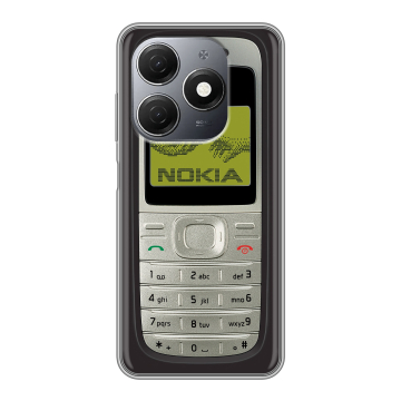 Силиконовый чехол на Tecno Spark 20 с принтом Ретро Нокия