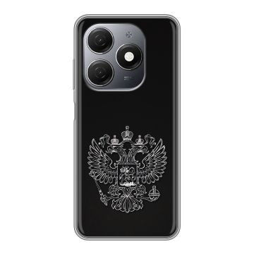Силиконовый чехол на Tecno Spark 20 с принтом Герб России