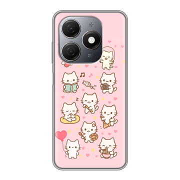 Силиконовый чехол на Tecno Spark 20 с принтом Hello Kitty Хелоу Кити Силиконовый чехол на Tecno Spark 20 с принтом Hello Kitty Хелоу Кити