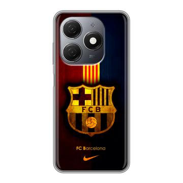 Силиконовый чехол на Tecno Spark 20 с принтом Барселона Barcelona