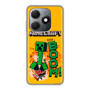 Силиконовый чехол на Tecno Spark 20 с принтом Майнкрафт Minecraft Силиконовый чехол на Tecno Spark 20 с принтом Майнкрафт Minecraft