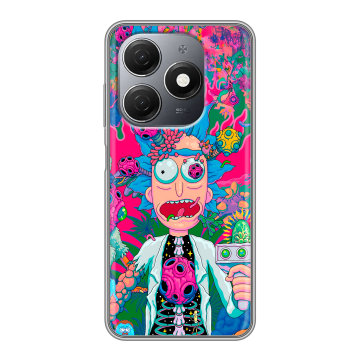 Силиконовый чехол на Tecno Spark 20 с принтом Рик и Морти Rick Morty Силиконовый чехол на Tecno Spark 20 с принтом Рик и Морти Rick Morty