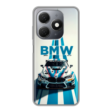 Силиконовый чехол на Tecno Spark 20 с принтом БМВ BMW Силиконовый чехол на Tecno Spark 20 с принтом БМВ BMW