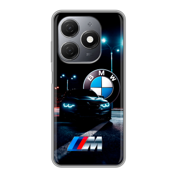 Силиконовый чехол на Tecno Spark 20 с принтом БМВ BMW Силиконовый чехол на Tecno Spark 20 с принтом БМВ BMW
