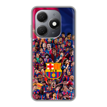 Силиконовый чехол на Tecno Spark 20 с принтом Барселона Barcelona