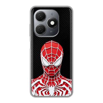 Силиконовый чехол на Tecno Spark 20 с принтом человек паук spiderman Силиконовый чехол на Tecno Spark 20 с принтом человек паук spiderman