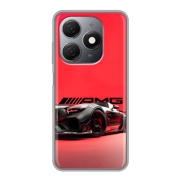 Силиконовый чехол на Tecno Spark 20 с принтом Мерседес Mercedes AMG