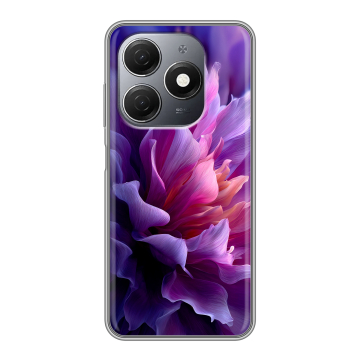 Силиконовый чехол на Tecno Spark 20 с принтом женский цветы Силиконовый чехол на Tecno Spark 20 с принтом женский цветы
