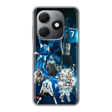 Силиконовый чехол на Tecno Spark 20 с принтом Реал Роналдо Силиконовый чехол на Tecno Spark 20 с принтом Реал Роналдо