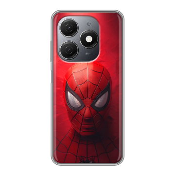 Силиконовый чехол на Tecno Spark 20 с принтом Spiderman Человек паук Силиконовый чехол на Tecno Spark 20 с принтом Spiderman Человек паук