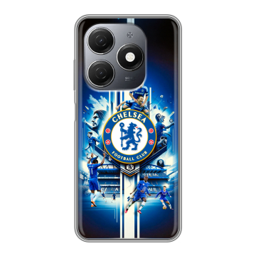 Силиконовый чехол на Tecno Spark 20 с принтом Chelsea Челси