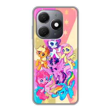 Силиконовый чехол на Tecno Spark 20 с принтом My little pony Дружба чудо Силиконовый чехол на Tecno Spark 20 с принтом My little pony Дружба чудо