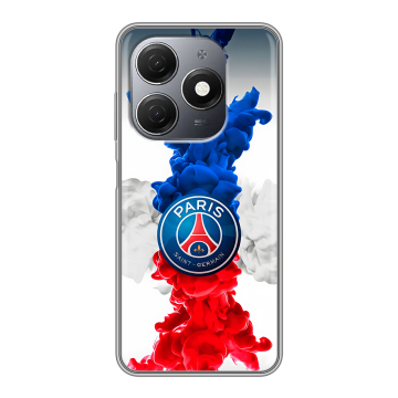 Силиконовый чехол на Tecno Spark 20 с принтом PSG ПСЖ