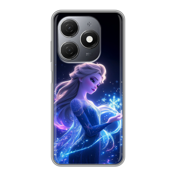 Силиконовый чехол на Tecno Spark 20 с принтом Холодное сердце Frozen Силиконовый чехол на Tecno Spark 20 с принтом Холодное сердце Frozen