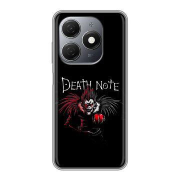 Силиконовый чехол на Tecno Spark 20 с принтом Death note Тетрадь смерти Силиконовый чехол на Tecno Spark 20 с принтом Death note Тетрадь смерти