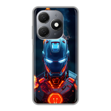 Силиконовый чехол на Tecno Spark 20 с принтом IronMan Железный человек Силиконовый чехол на Tecno Spark 20 с принтом IronMan Железный человек