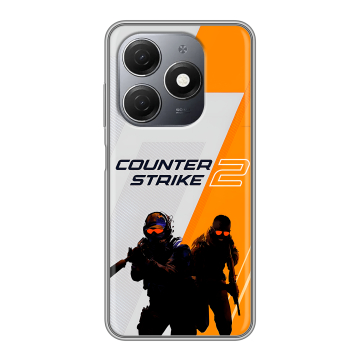 Силиконовый чехол на Tecno Spark 20 с принтом Counter Strike Силиконовый чехол на Tecno Spark 20 с принтом Counter Strike