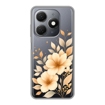 Силиконовый чехол на Tecno Spark 20 с принтом для девушки