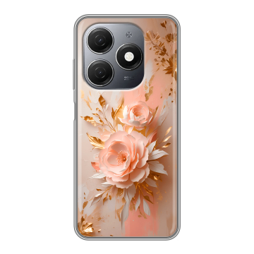 Силиконовый чехол на Tecno Spark 20 с принтом женский