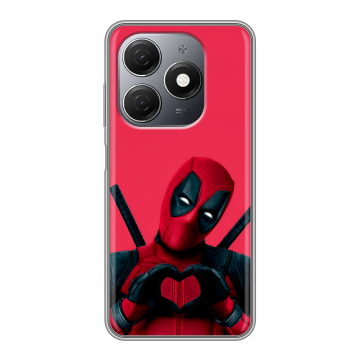 Силиконовый чехол на Tecno Spark 20 с принтом Дедпул Deadpool Силиконовый чехол на Tecno Spark 20 с принтом Дедпул Deadpool