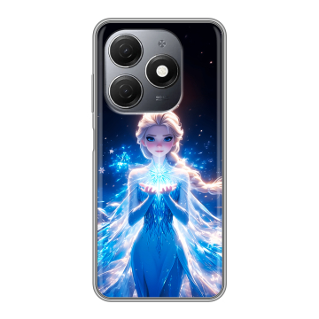 Силиконовый чехол на Tecno Spark 20 с принтом Холодное сердце Frozen Силиконовый чехол на Tecno Spark 20 с принтом Холодное сердце Frozen