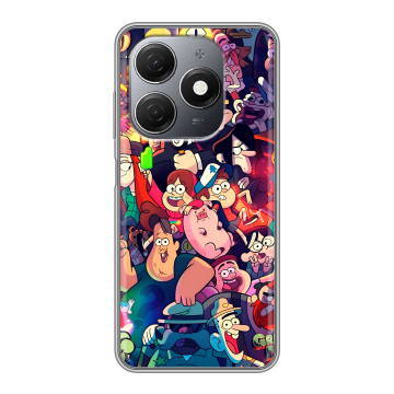 Силиконовый чехол на Tecno Spark 20 с принтом Gravity Falls Гравити Фолз Силиконовый чехол на Tecno Spark 20 с принтом Gravity Falls Гравити Фолз