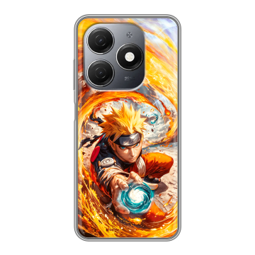 Силиконовый чехол на Tecno Spark 20 с принтом Аниме Наруто Naruto