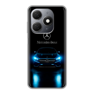 Силиконовый чехол на Tecno Spark 20 с принтом Mercedes Мерседес