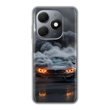 Силиконовый чехол на Tecno Spark 20 с принтом BMW БМВ Силиконовый чехол на Tecno Spark 20 с принтом BMW БМВ